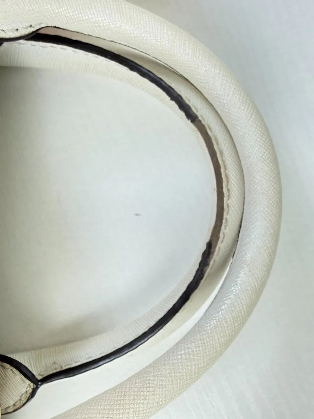 Michael Kors White Saffiano Satchel Crossbody Bag